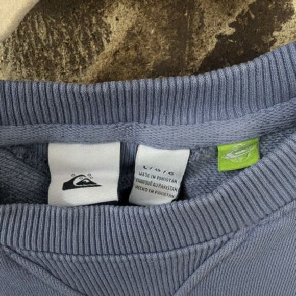 Women's Quicksilver Periwinkle Blue Sweat Shirt Size L - Picture 4 of 5